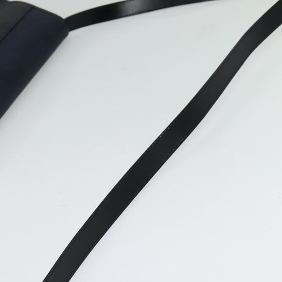 DIOR Trotter Canvas Shoulder Bag Pvc Navy Gold - Picture 7 of 12